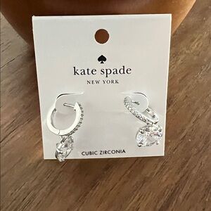 Kate Spade Bright Ideas Drop Earrings, Silver, NWT